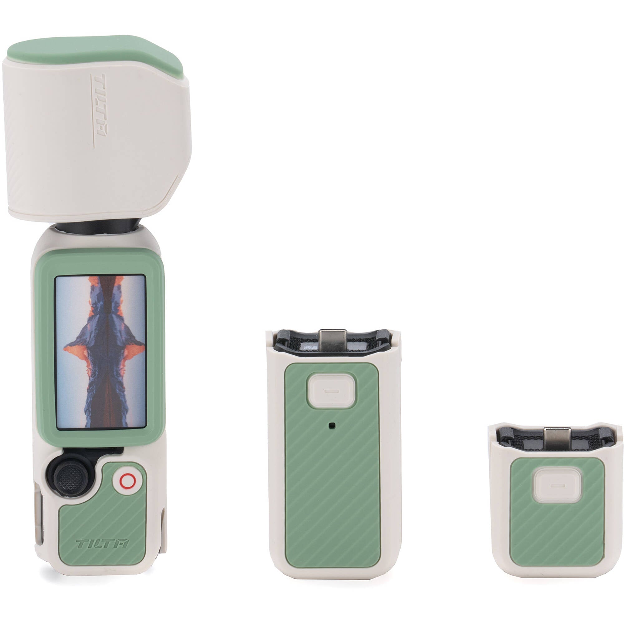 Tilta Silicone Protective Cover Power Kit for DJI Osmo Pocket 4 (Celadon White)