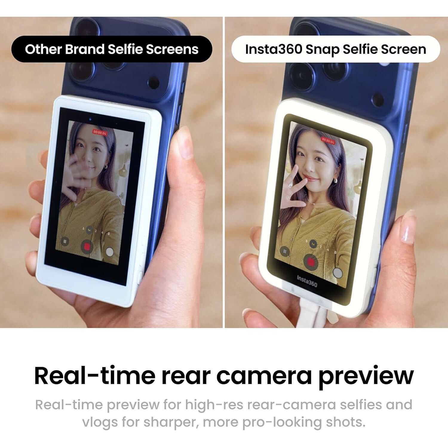 Insta360 Snap Selfie Screen with LED Light