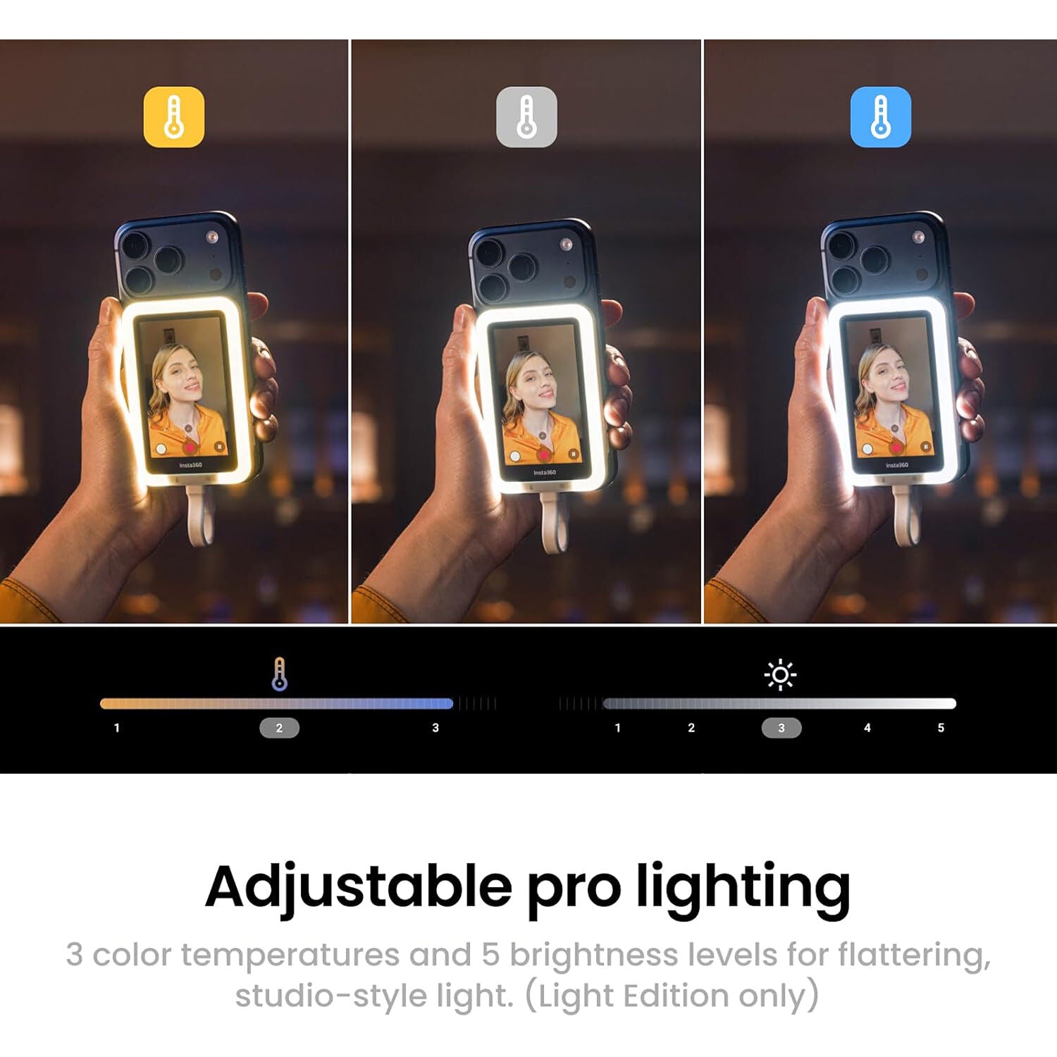 Insta360 Snap Selfie Screen with LED Light