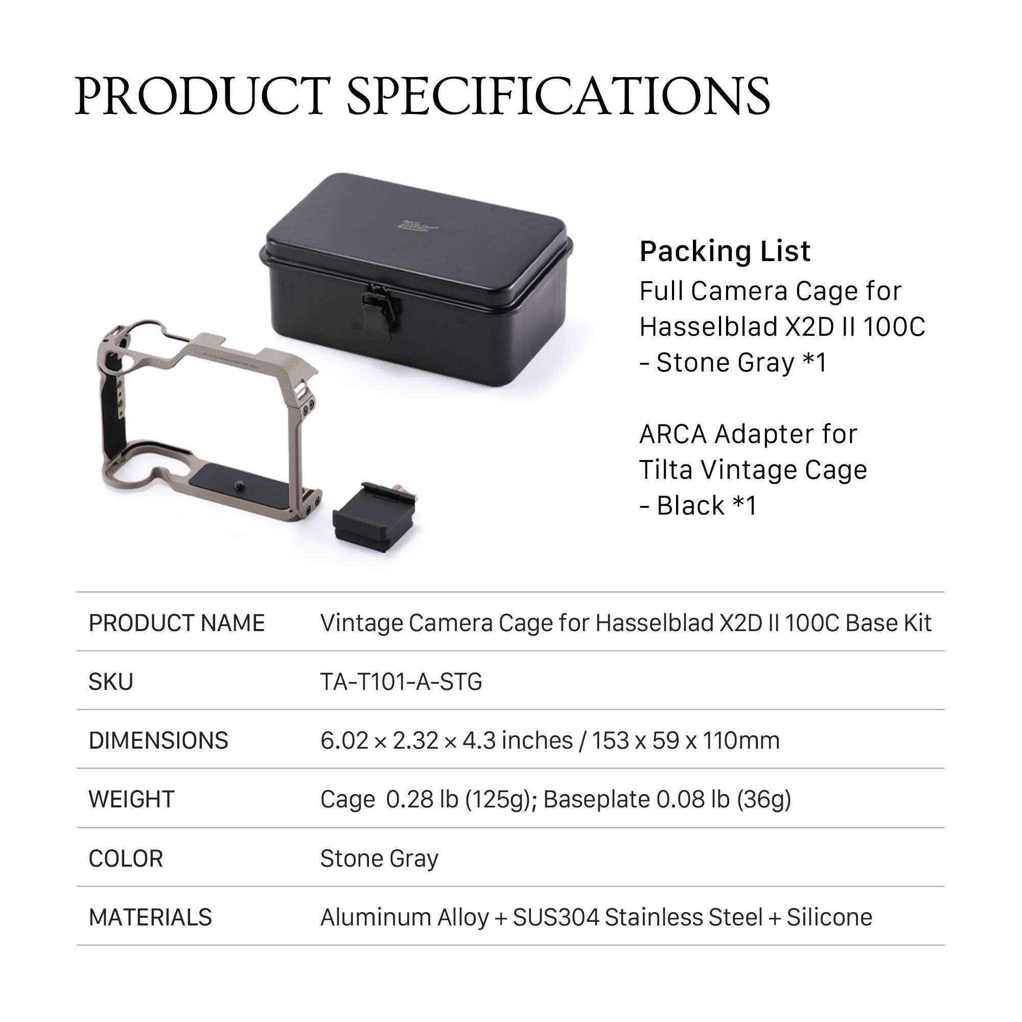Tilta Vintage Camera Cage for Hasselblad X2D II 100C