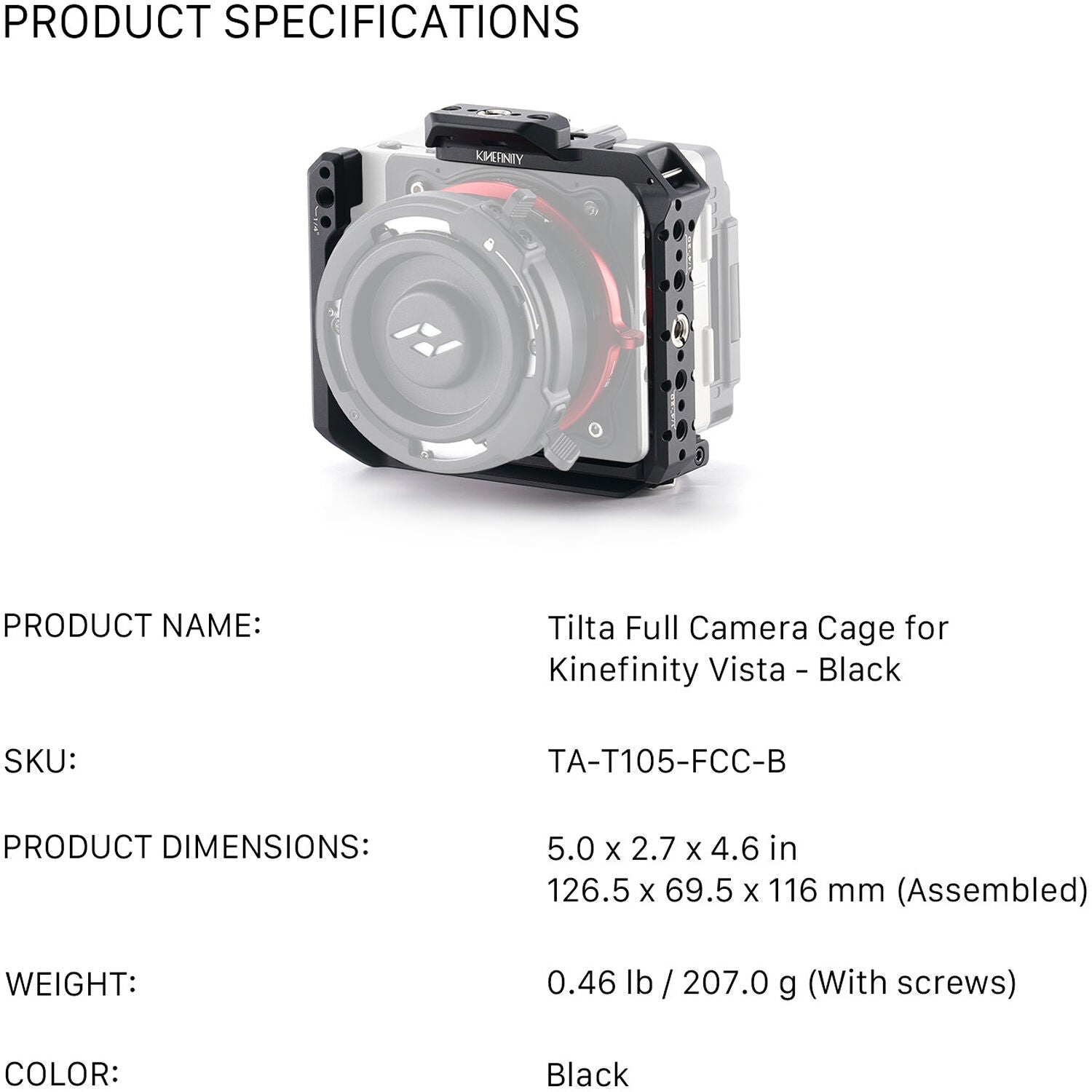Tilta Full Camera Cage for Kinefinity Vista