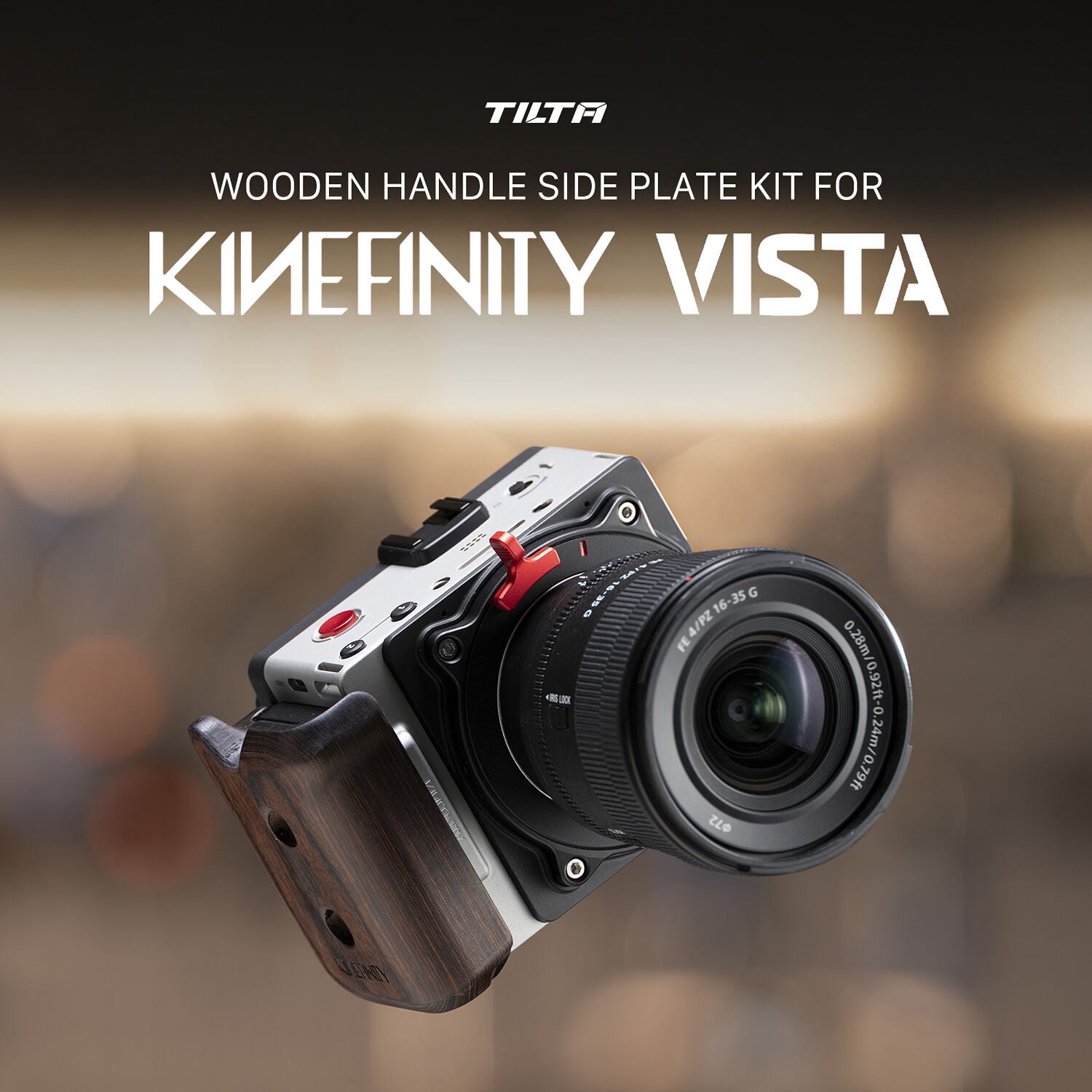 Tilta Wooden Handle Side Plate Kit for Kinefinity Vista (Black)