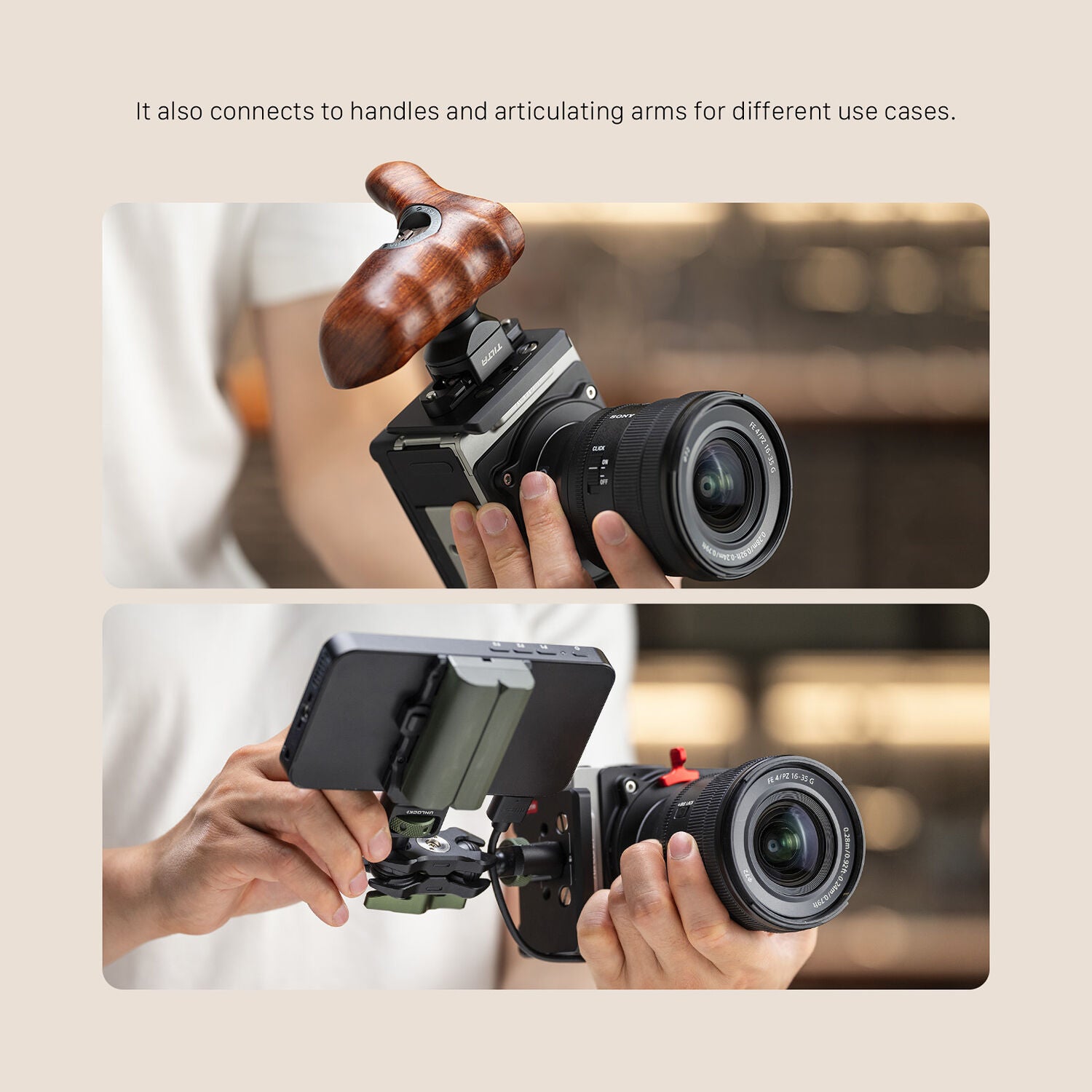 Tilta Wooden Handle Side Plate Kit for Kinefinity Vista (Black)