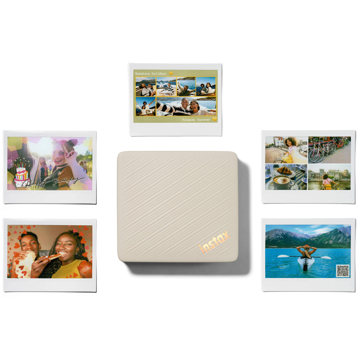 FUJIFILM instax Link WIDE 2 Smartphone Printer (Beige)