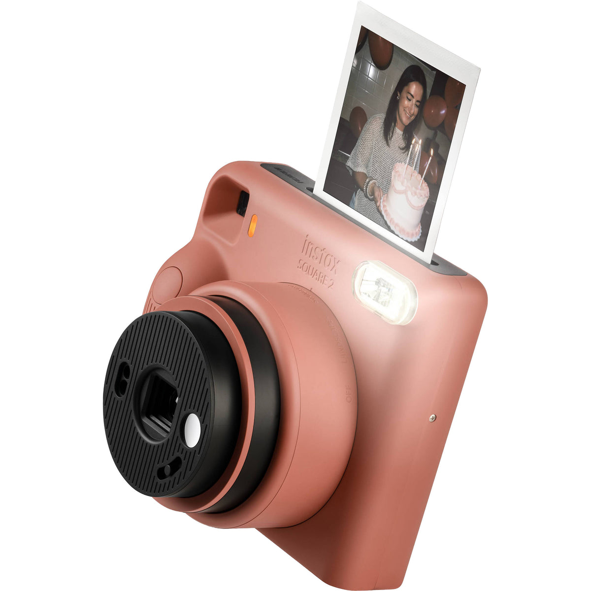 FUJIFILM instax SQUARE 2 Instant Film Camera (Brick Red)