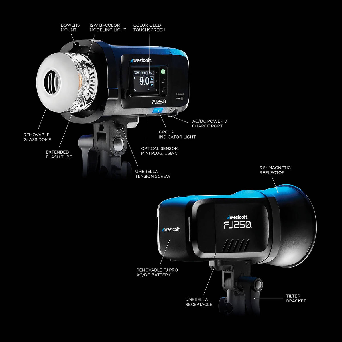 Westcott FJ250 250Ws Strobe with FJ-X3 S Trigger for Sony (Newborn Portrait Kit)