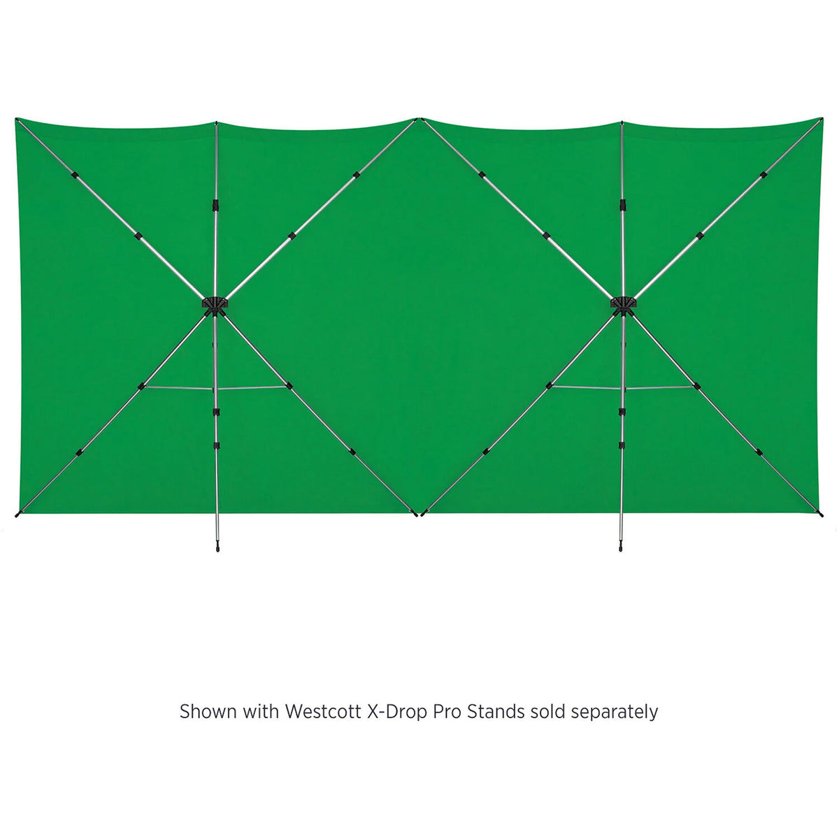 Westcott X-Drop Pro Wrinkle-Resistant Sweep Backdrop (Chroma-Key Green, 16 x 16')