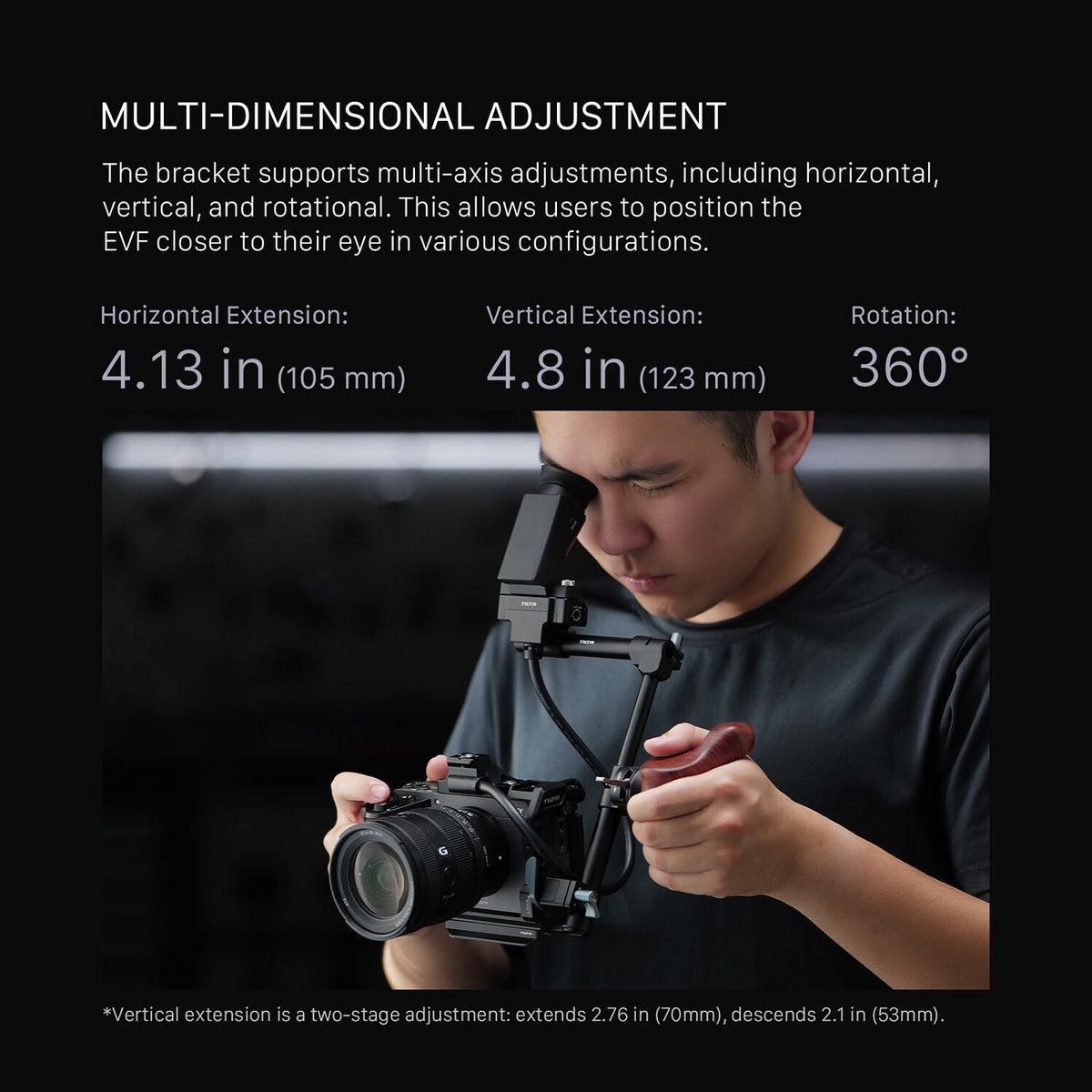 Tilta EVF Bracket with Nato Mount (Black)