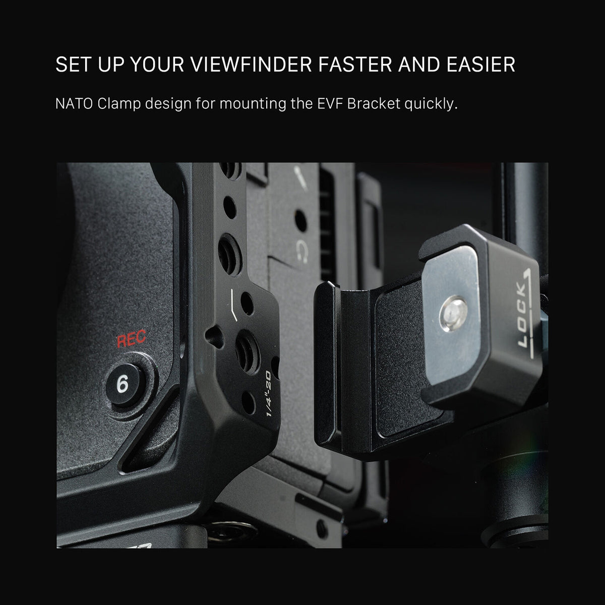Tilta EVF Bracket with Nato Mount (Black)