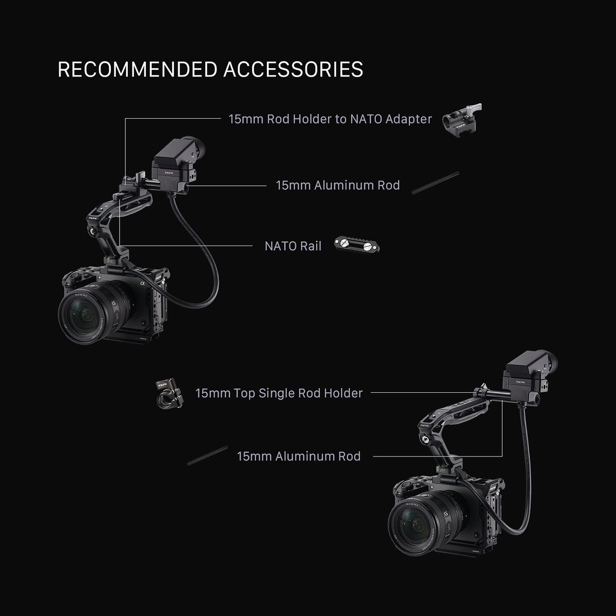 Tilta EVF Bracket with Nato Mount (Black)