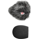 Rycote Shotgun Mic Foam and Windjammer Combo for BeyerDynamic MCE 72 and Sennheiser MKH 20, 30, 40, and 50 (1.9" Long, 0.9" Diameter Hole)
