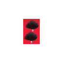 Rycote Black Ristretto Lavalier Windjammer - pair