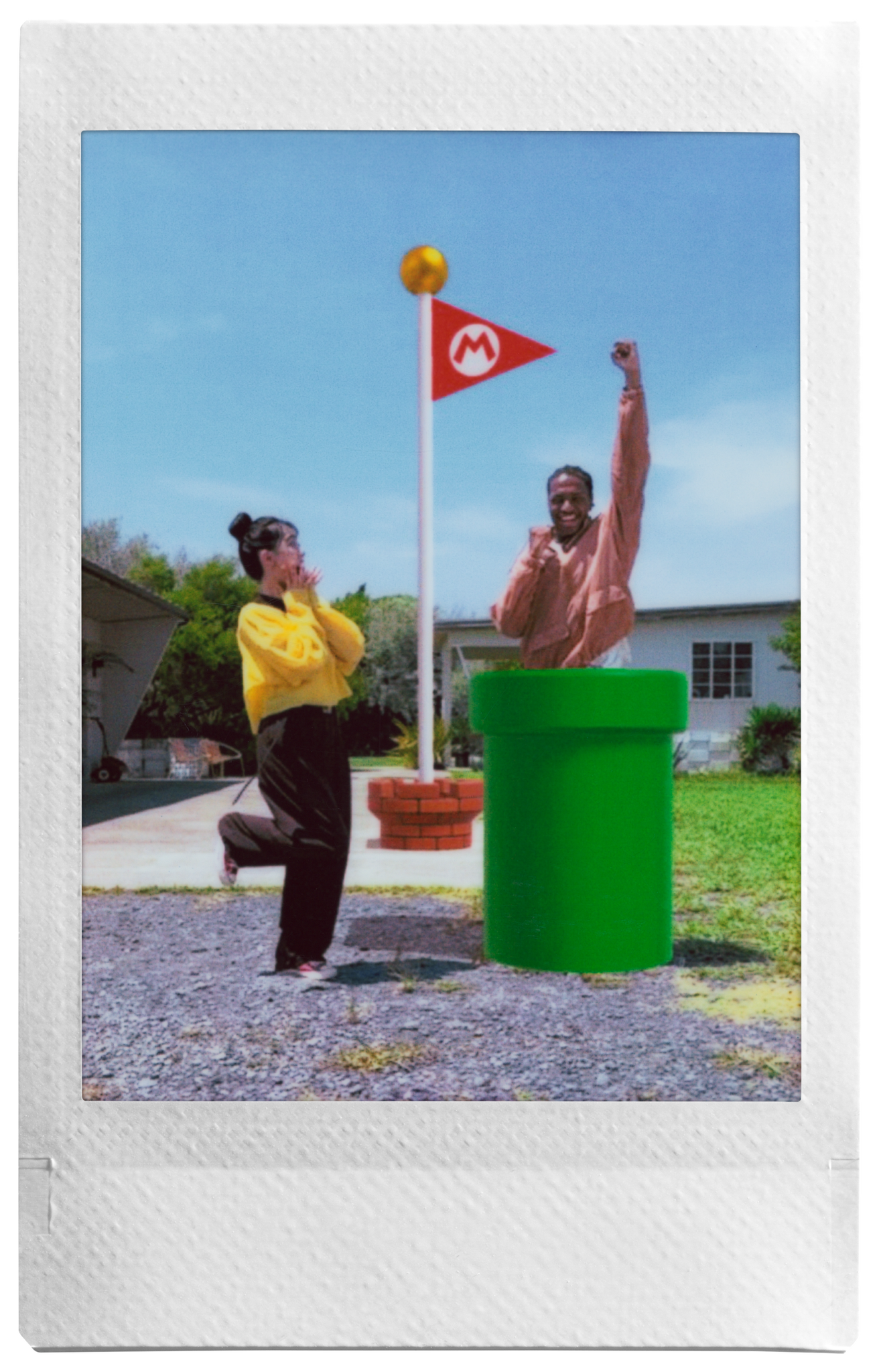 FUJIFILM INSTAX MINI Link 3 With "? Block" Design Silicone Case