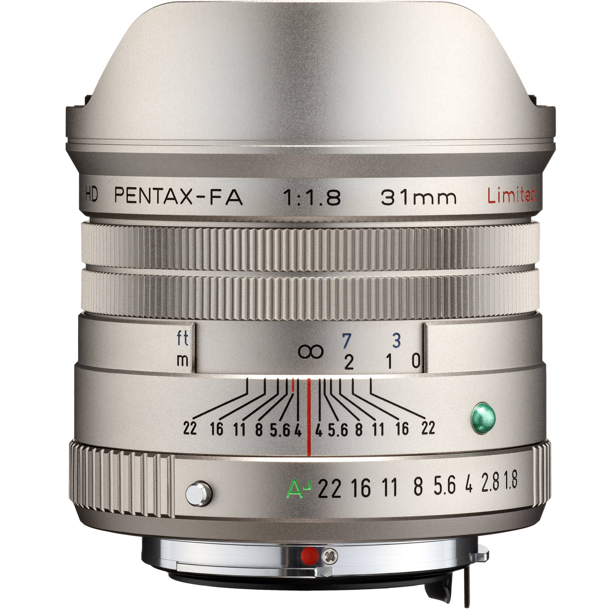 Pentax HD Pentax-Fa 31 mm f / 1,8 Limited (argent)