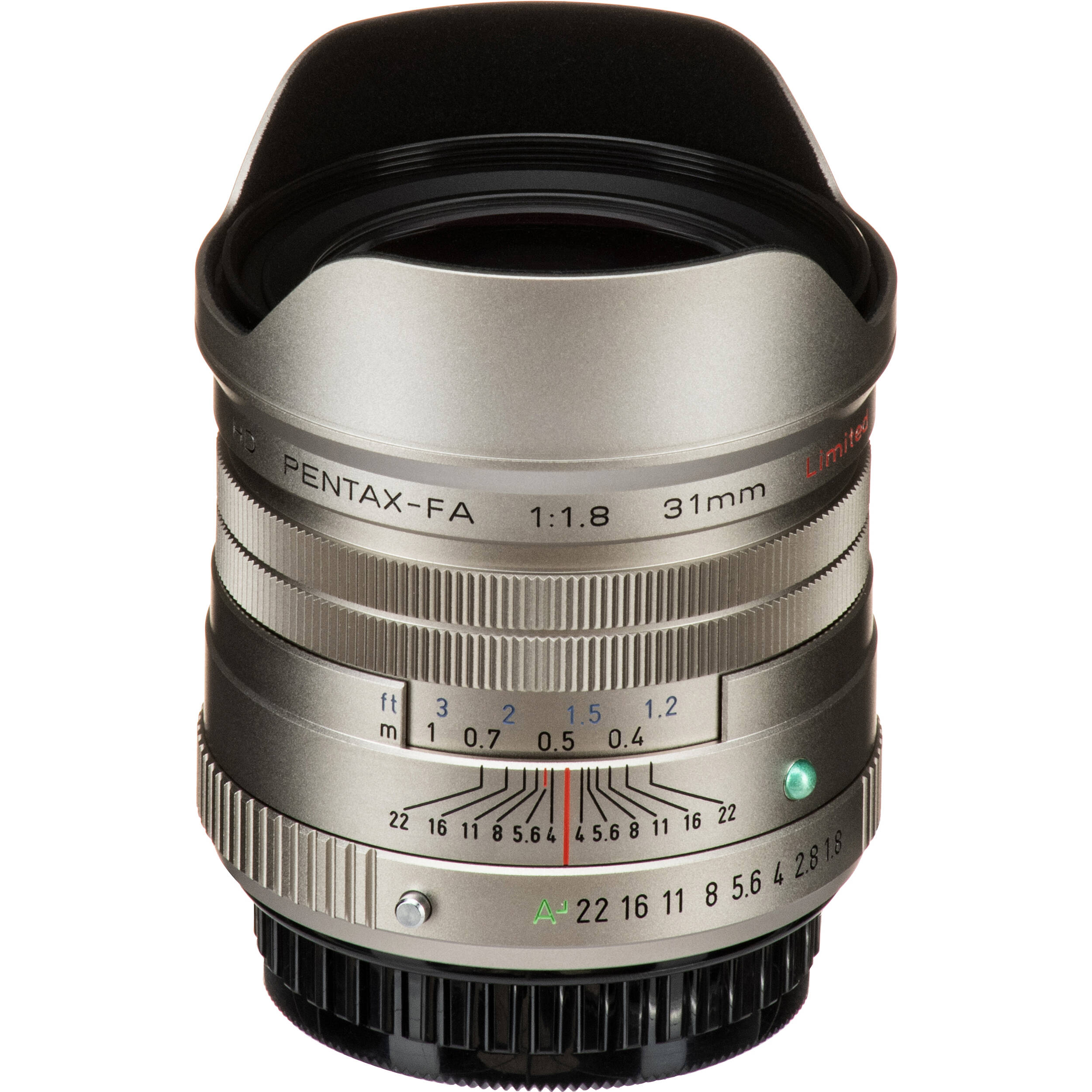 Pentax HD Pentax-Fa 31 mm f / 1,8 Limited (argent)