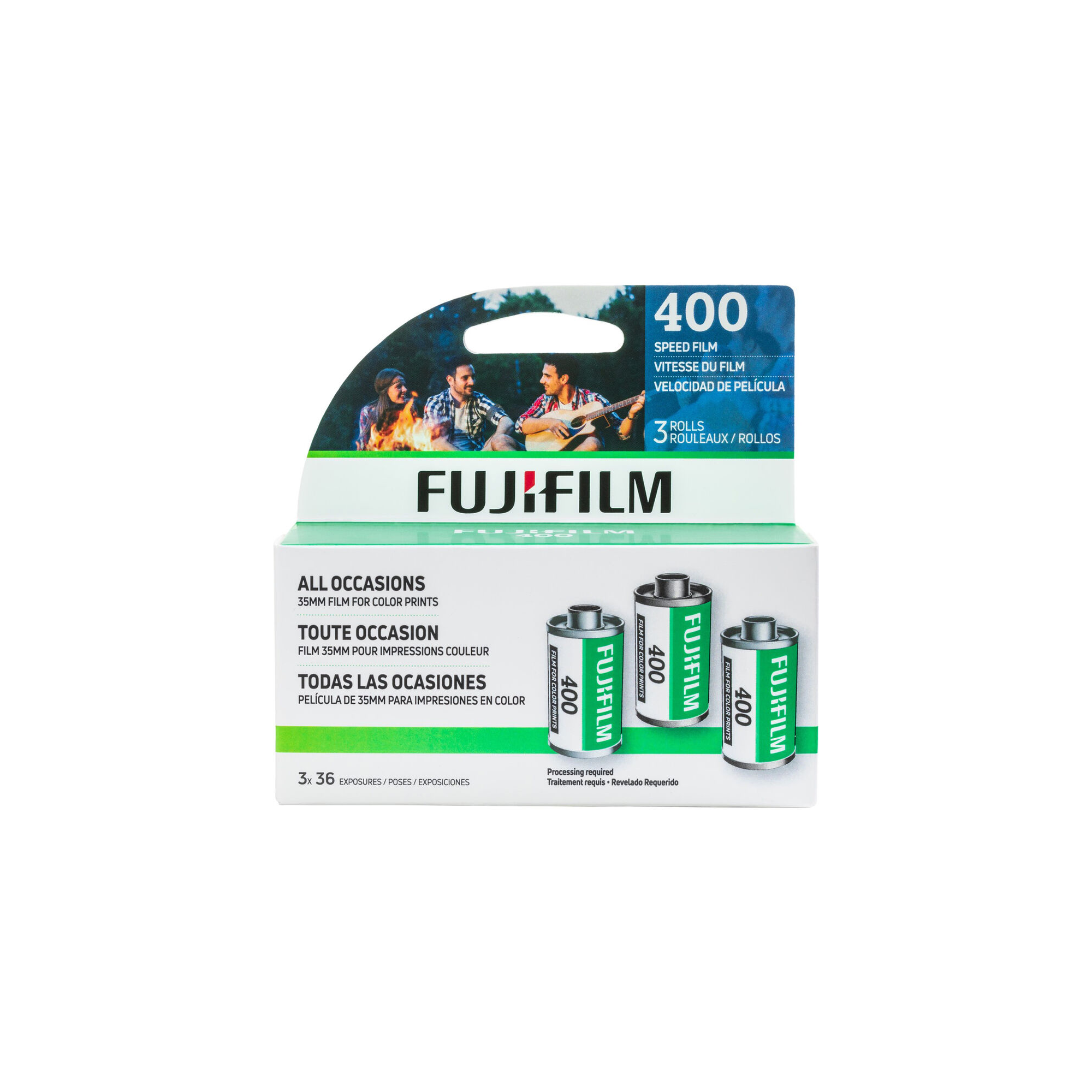Fujifilm Fujicolor Superia X-Tra 400 Color Film négatif Film de 35 mm, 36 expositions, 3 pack