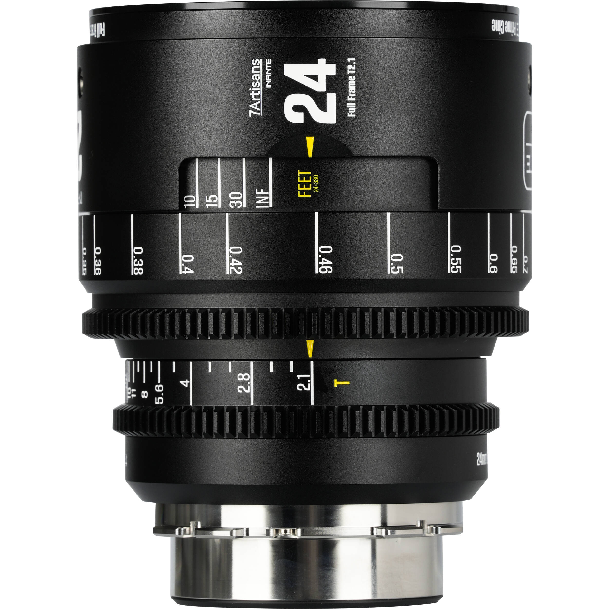 7Artisans INFINTE 24mm T2.1 Ciné Objectif (ARRI PL, Noir)