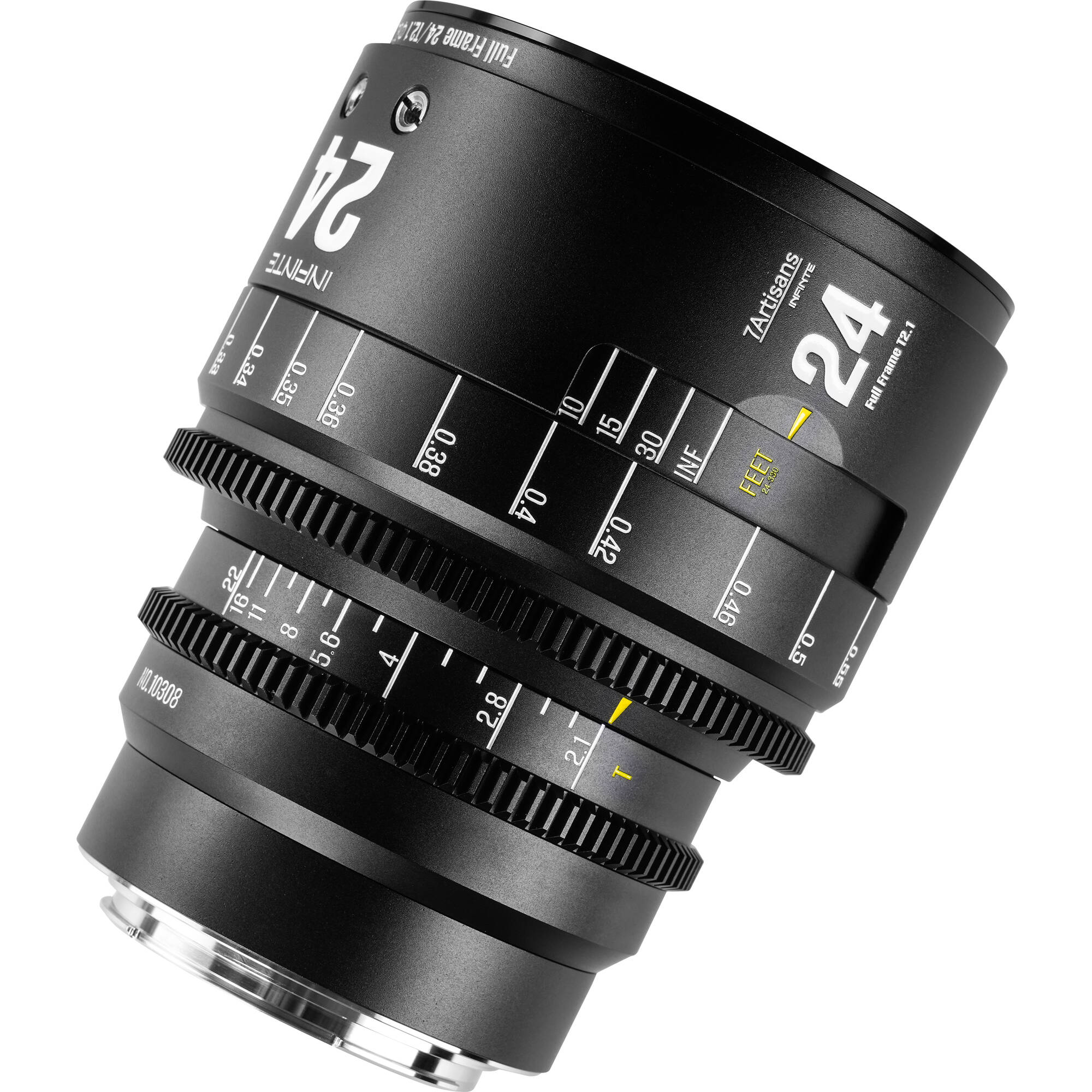7Artisans INFINTE 24mm T2.1 Ciné Objectif (ARRI PL, Noir)