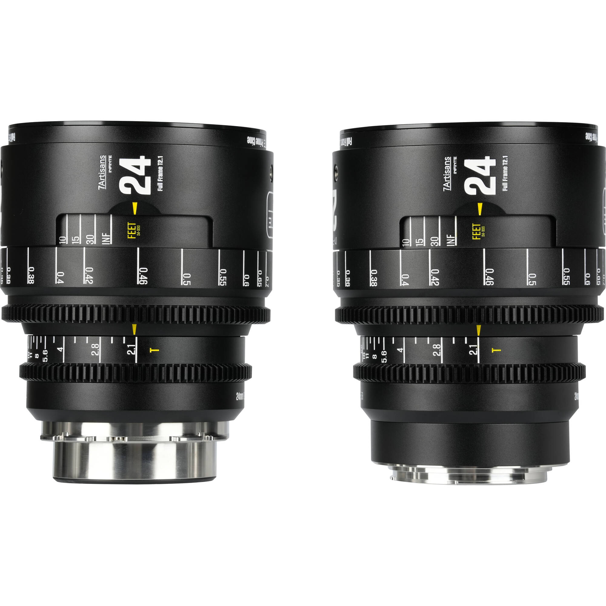 7Artisans INFINTE 24mm T2.1 Ciné Objectif (ARRI PL, Noir)