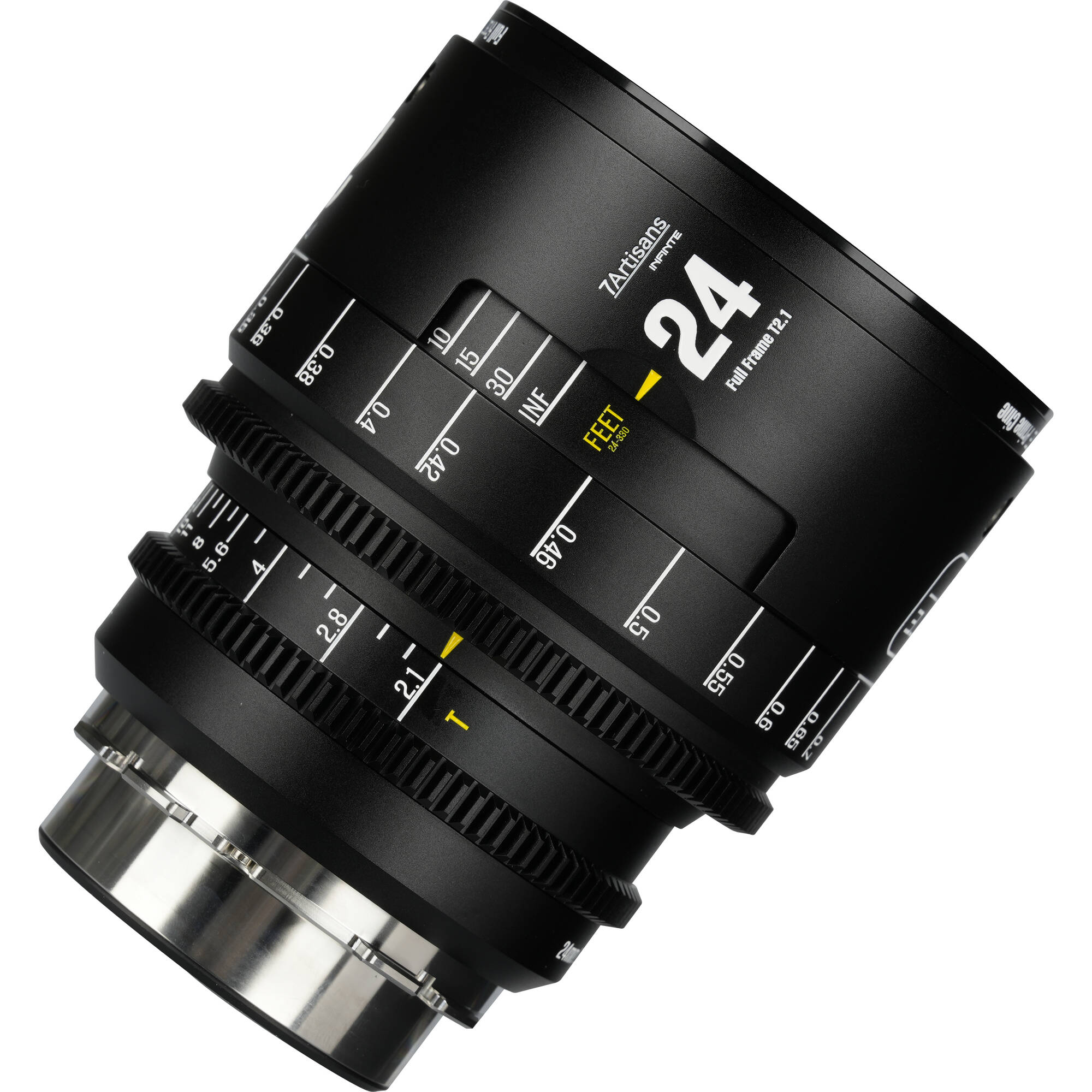 7Artisans INFINTE 24mm T2.1 Ciné Objectif (ARRI PL, Noir)