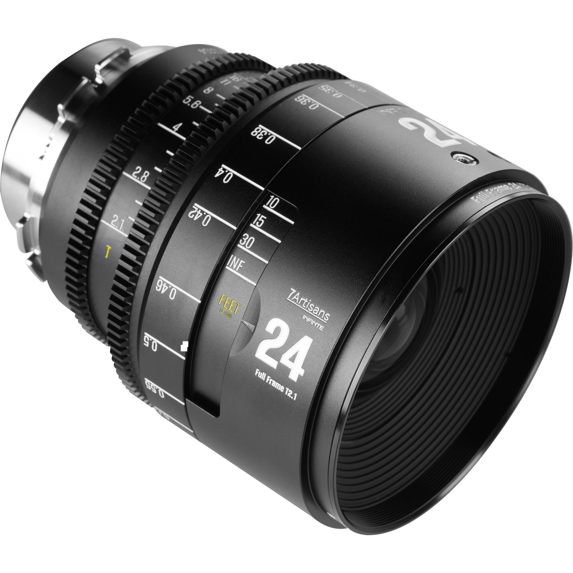 7Artisans INFINTE 24mm T2.1 Ciné Objectif (ARRI PL, Noir)