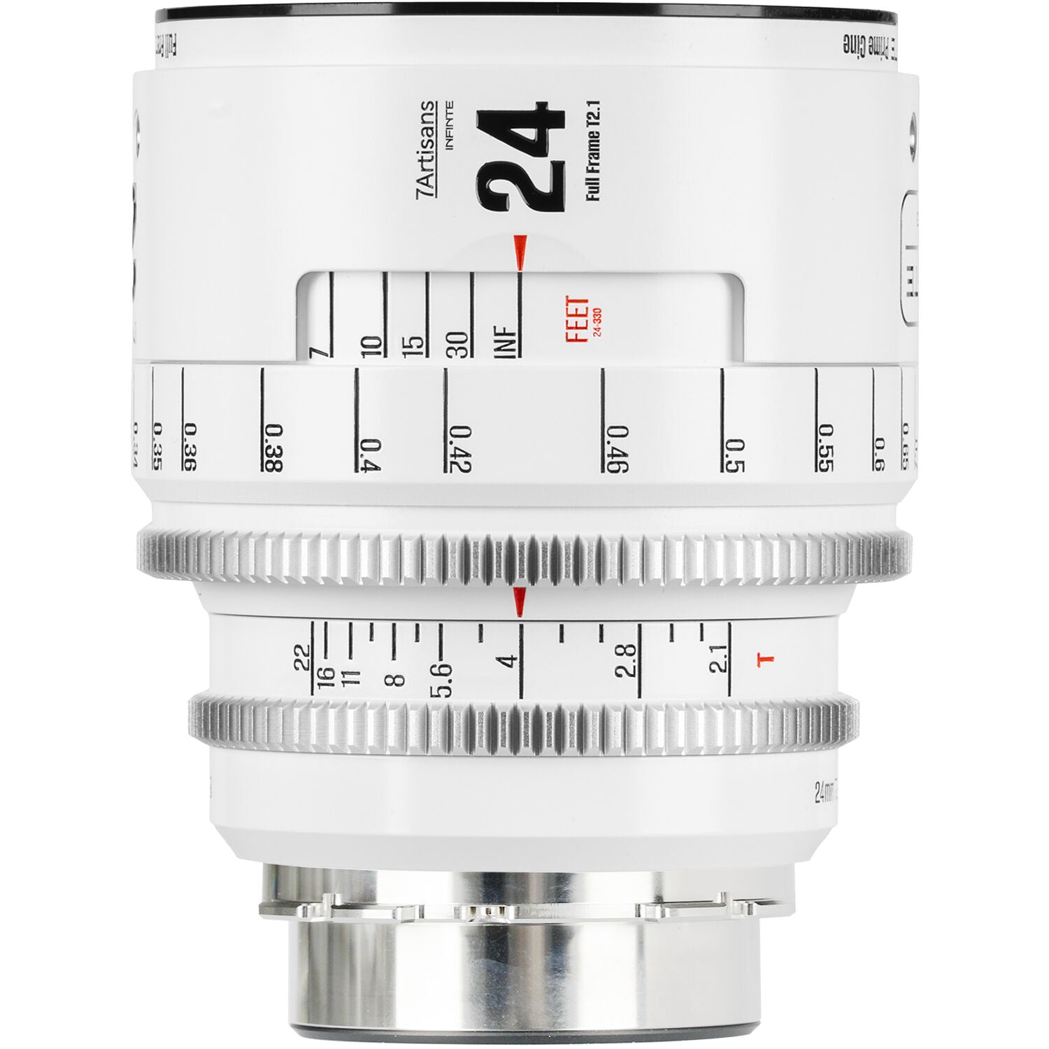 7Artisans INFINTE 24mm T2.1 Cine Lens (ARRI PL, White)