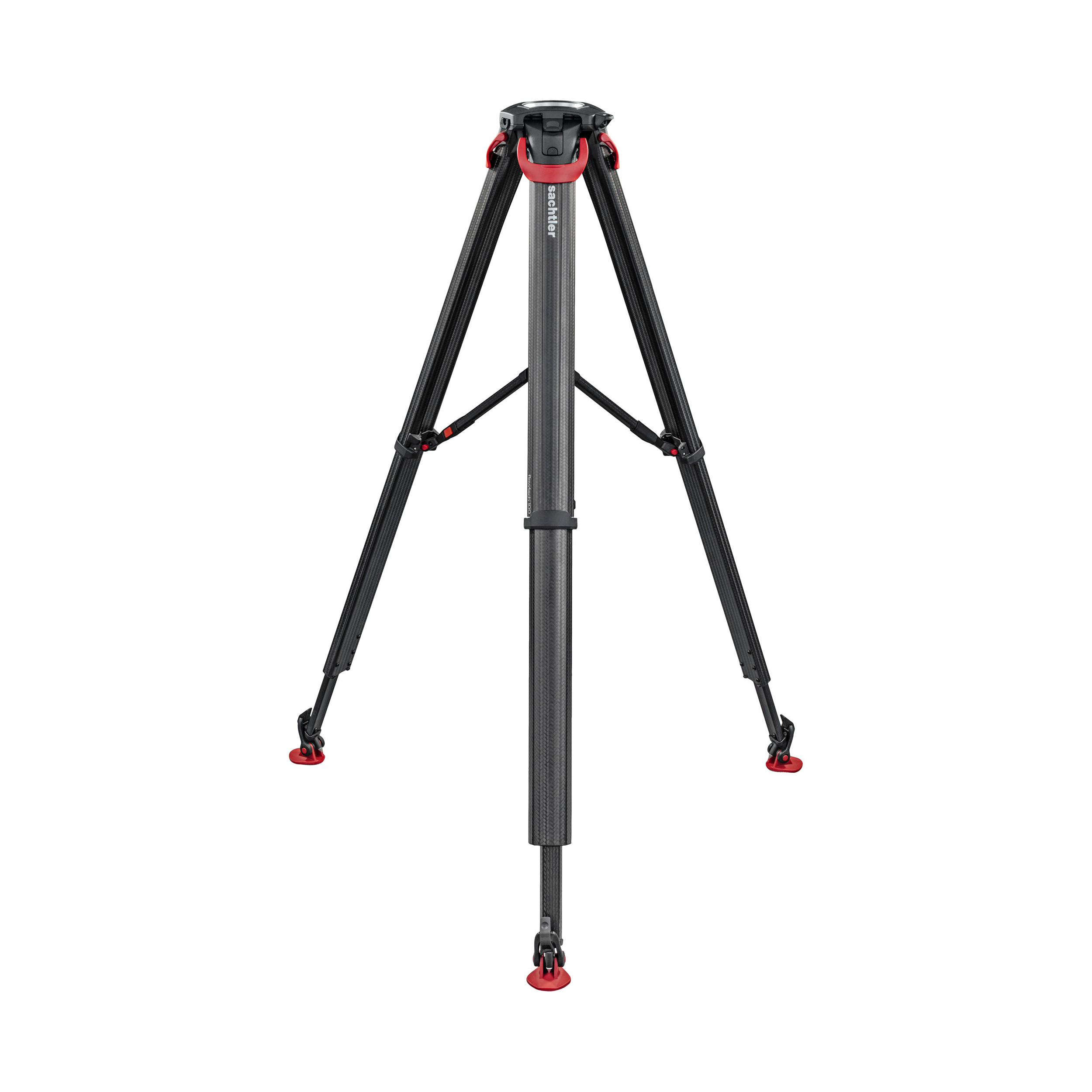 Sachtler flowtech 100 MS Carbon Fiber Tripod with Mid-Level Spreader & Rubber Feet - Open Box