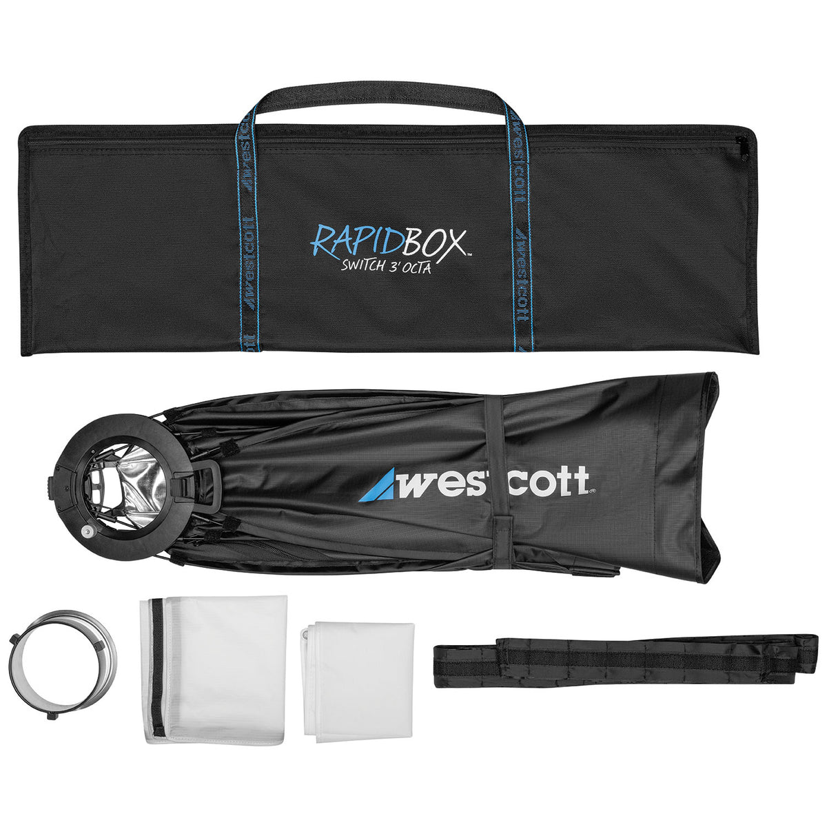 Westcott Rapid Box Switch 3' Octa Fold-Flat Softbox & Grid