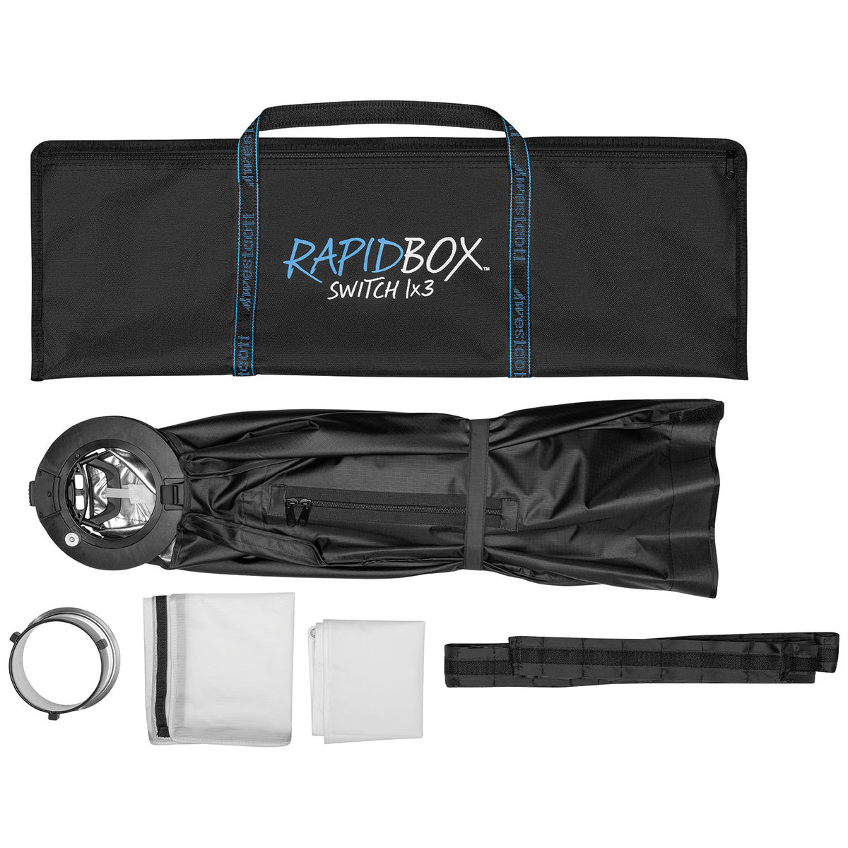 Westcott Rapid Box Switch 1x3 Fold-Flat Softbox & Grid