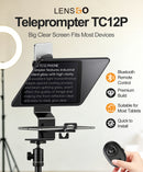 LENSGO TC12P Teleprompter for Smartphone and Tablets Video and Recording