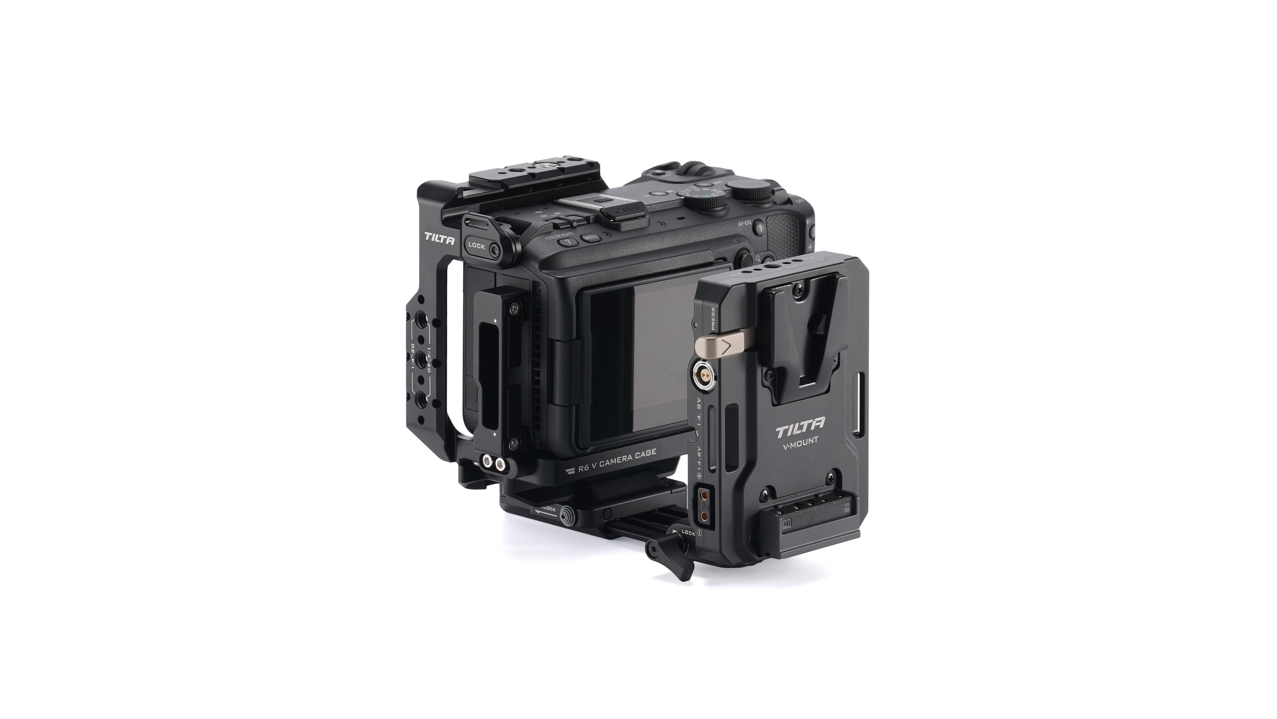 Tilta Camera Cage for Canon R6 V Power Kit - Black
