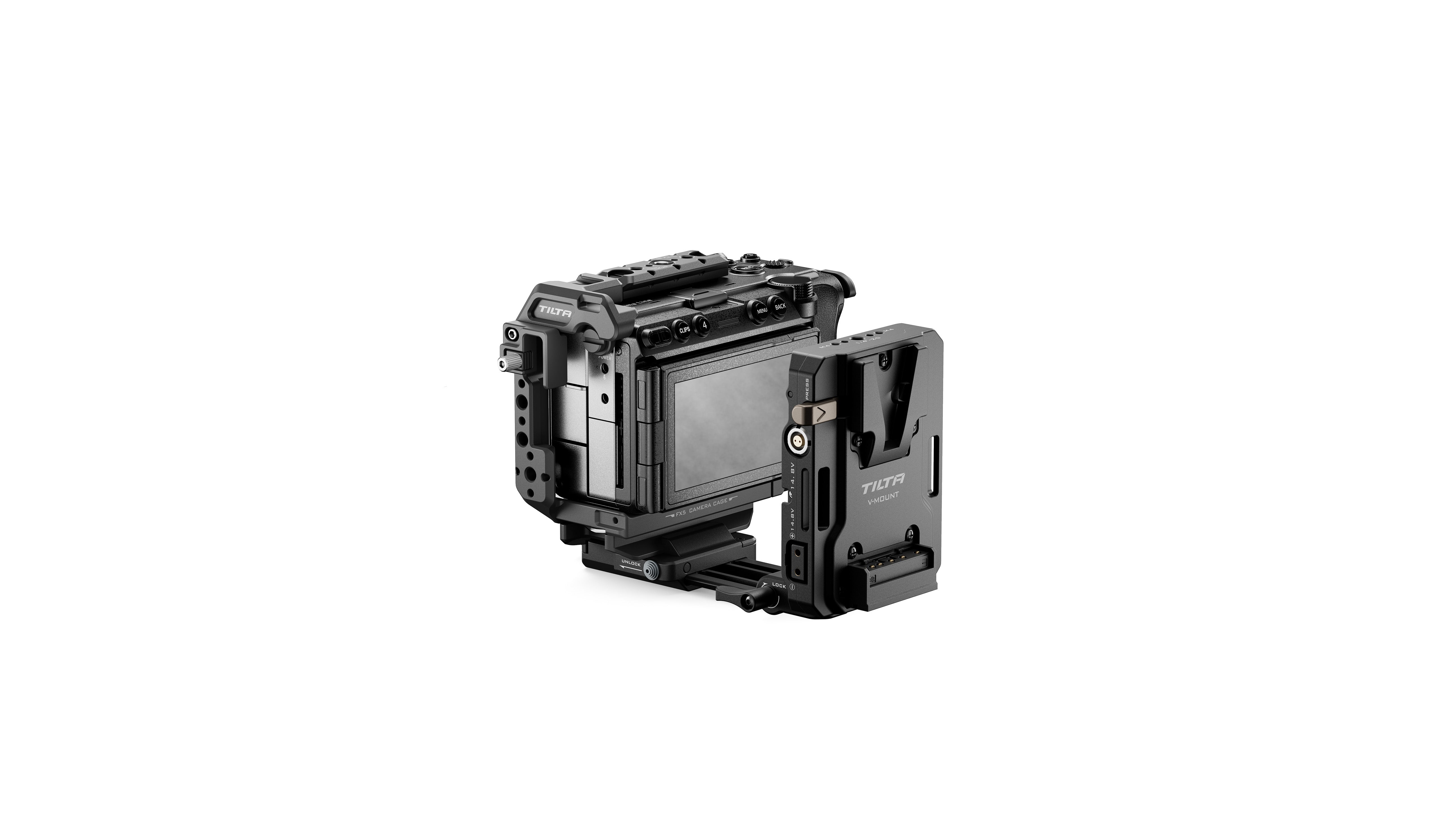 Tilta Camera Cage for Sony FX5 Power Kit - Black
