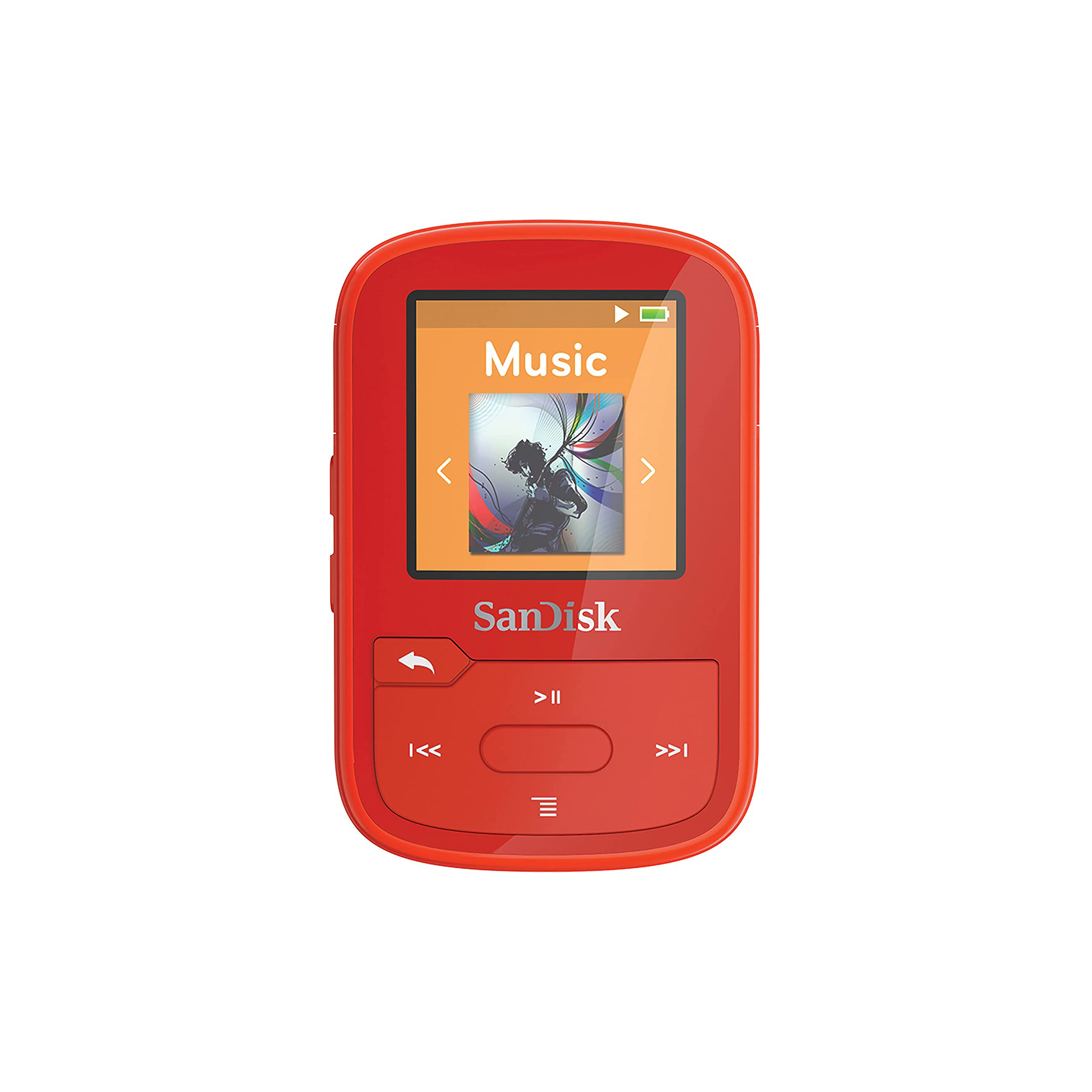 SanDisk Clip Sport PLUS MP3 player - 16GB, Bluetooth- Red
