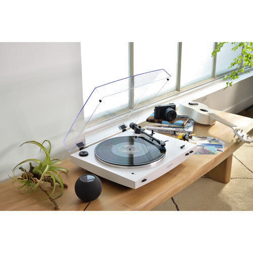 Audio-Technica Consumer AT-LP3XBT Fully Automatic Two-Speed Turntable with Bluetooth (White)