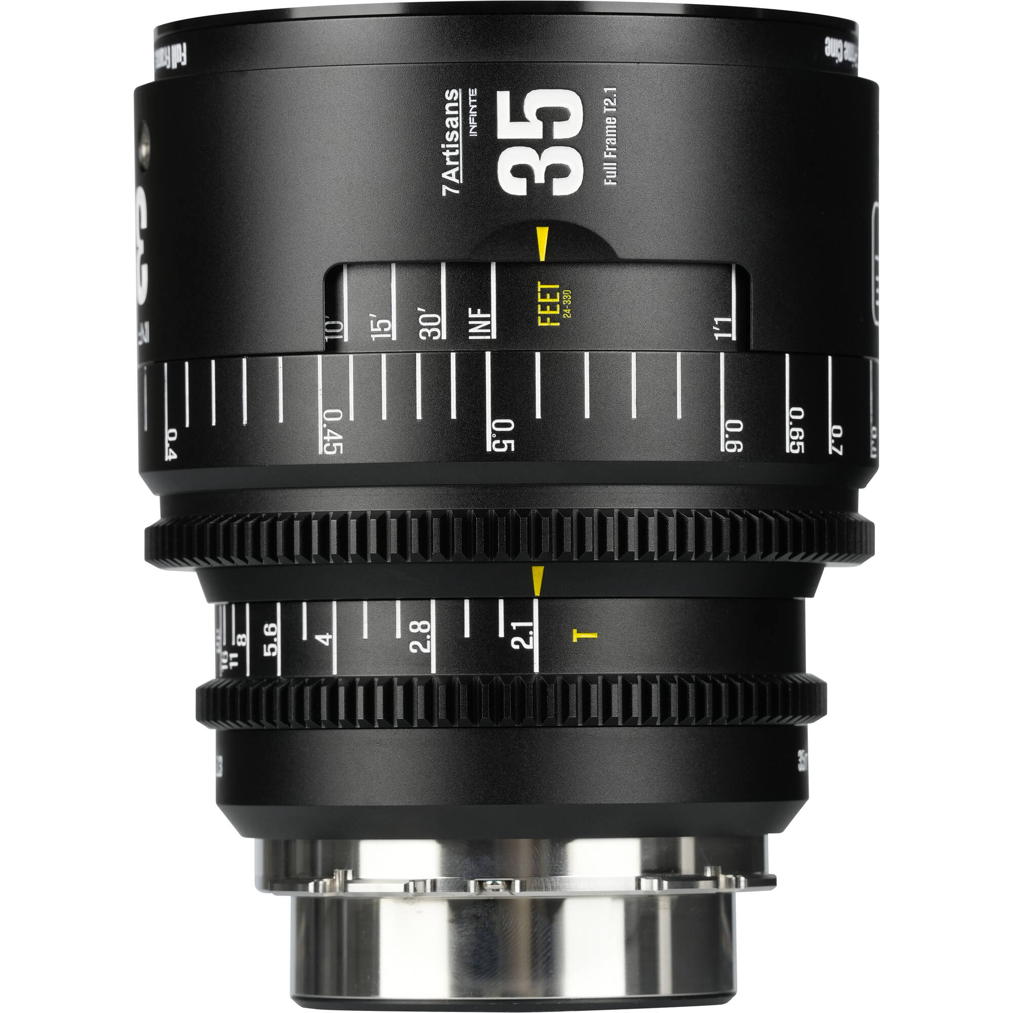 7Artisans INFINTE 35mm T2.1 Ciné Objectif (Canon EF, Noir)