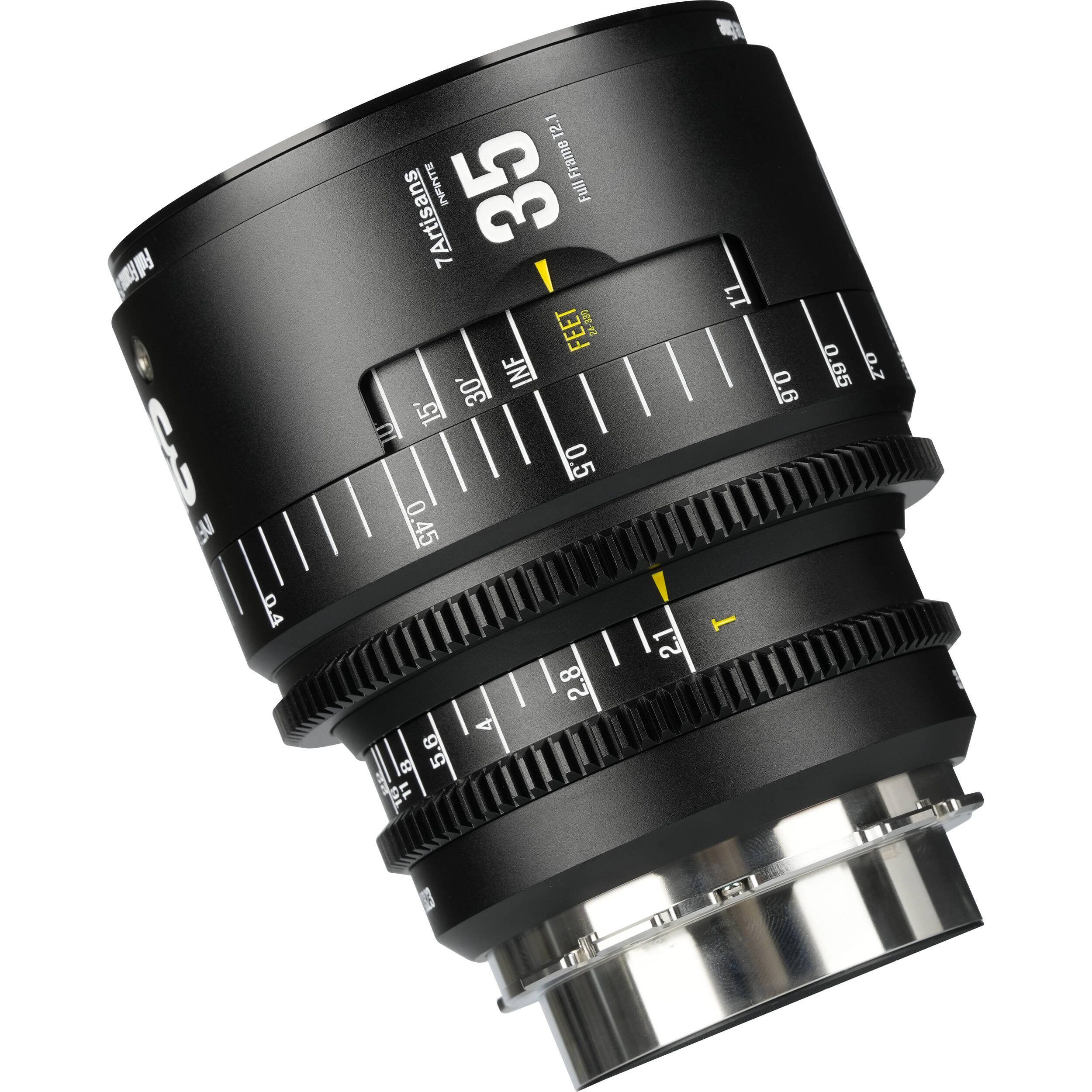 7Artisans INFINTE 35mm T2.1 Ciné Objectif (Canon EF, Noir)