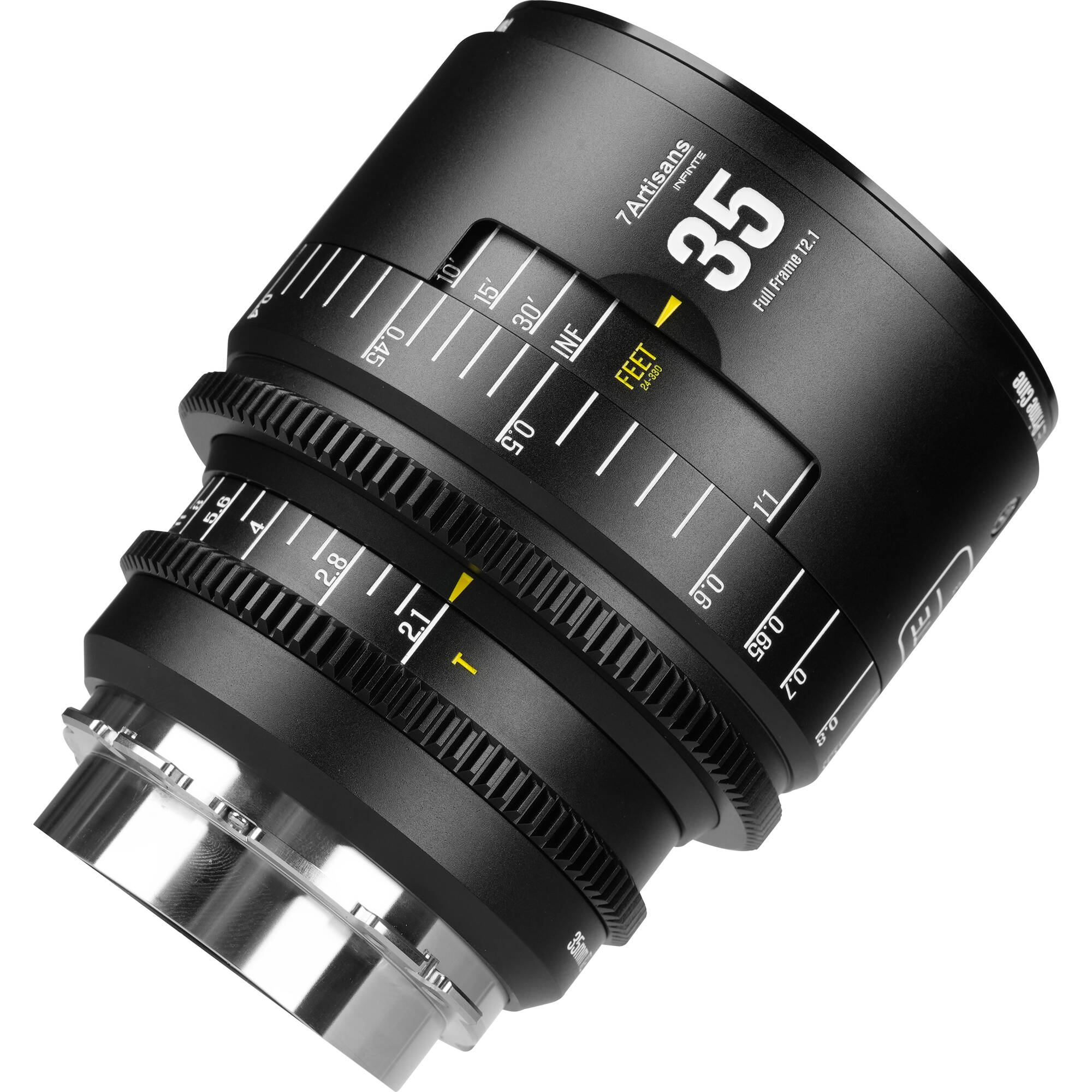 7Artisans INFINTE 35mm T2.1 Ciné Objectif (Canon EF, Noir)