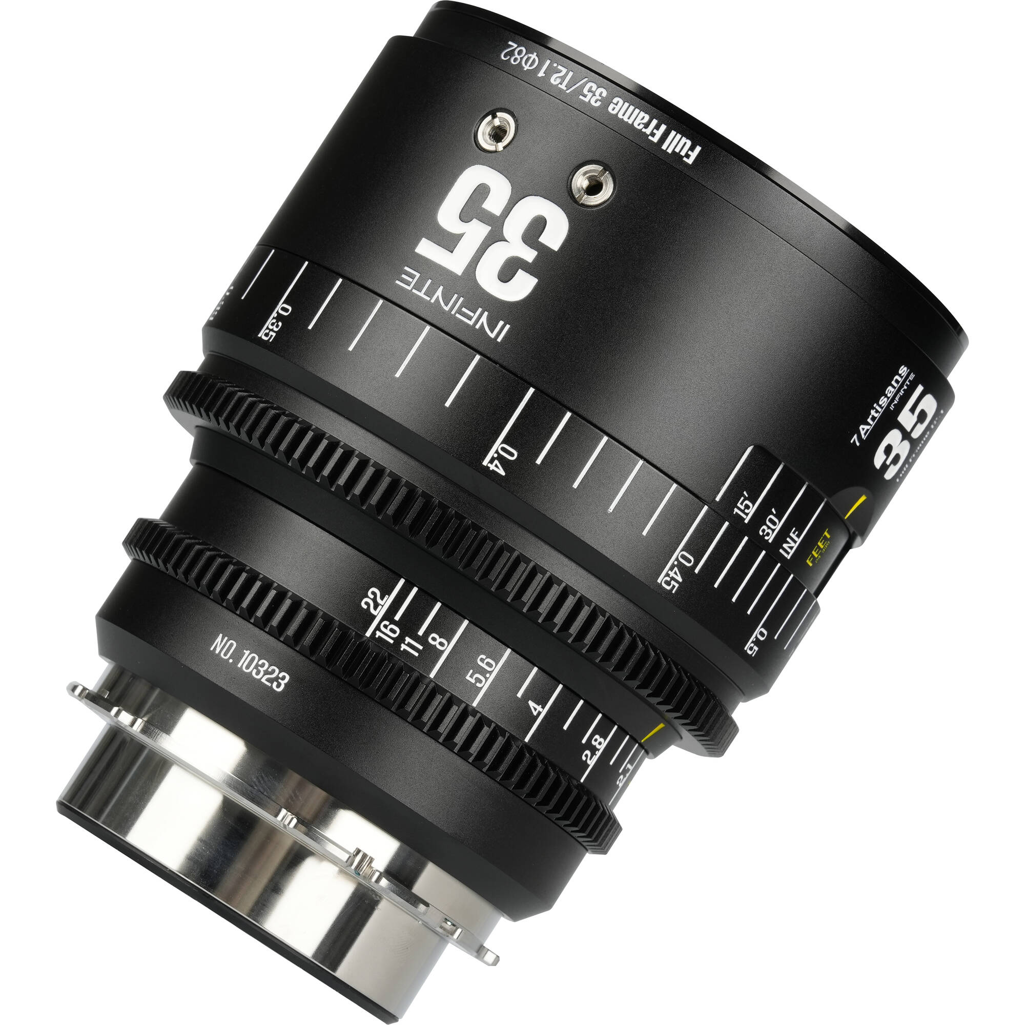 7Artisans INFINTE 35mm T2.1 Ciné Objectif (Canon EF, Noir)
