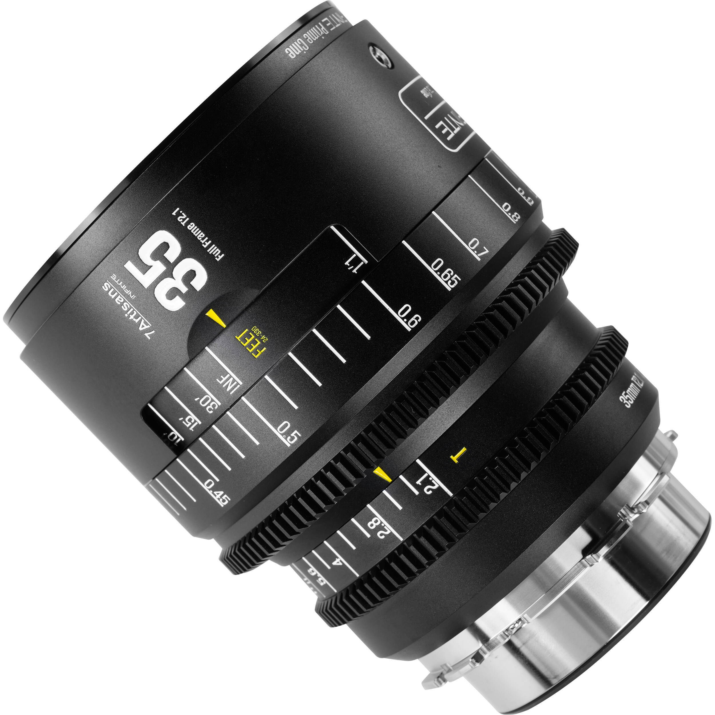 7Artisans INFINTE 35mm T2.1 Ciné Objectif (Canon EF, Noir)