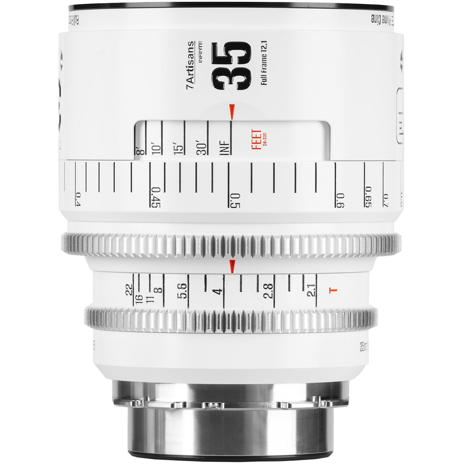 7Artisans INFINTE 35mm T2.1 Ciné Objectif (ARRI PL, Blanc)