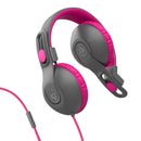 JLab  JBuddies Studio 2 On-Ear Kids Wired Headphones (Gray/Pink)