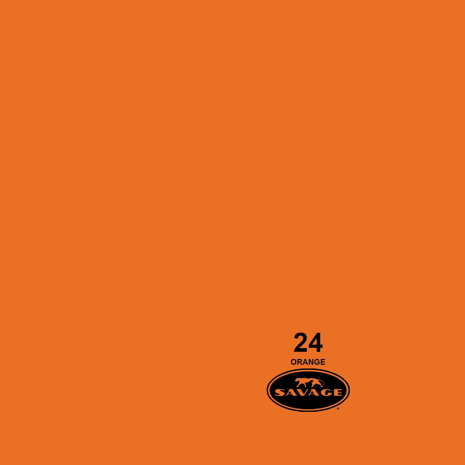 Savage Widetone Background Paper 107"x 36' Roll #24 Orange