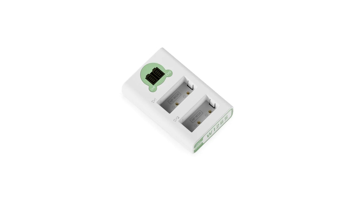 Tilta NP-W126S Charging Station Battery Kit (2 Batteries) - Ash Green