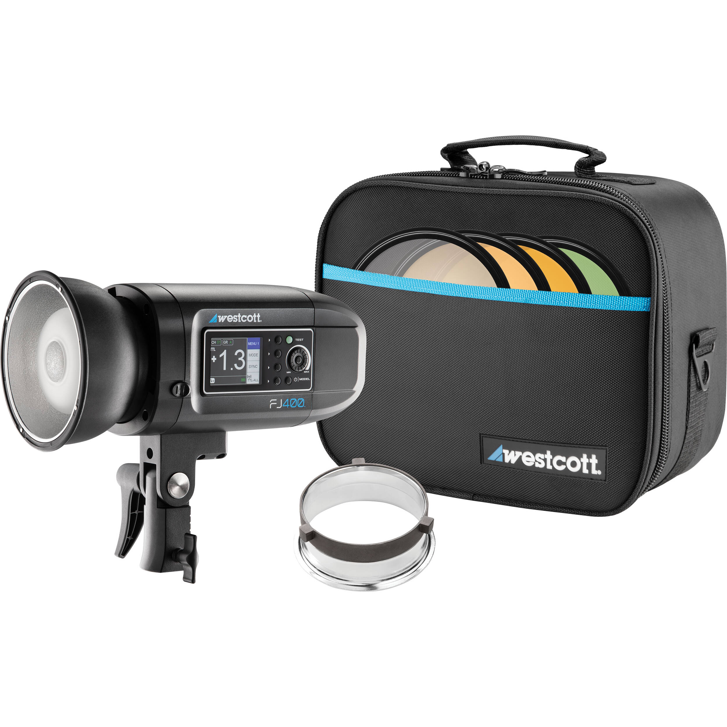 Westcott FJ400 Strobe 2-Light Location Hard Case Kit with FJ-X3m Universal Wireless Trigger