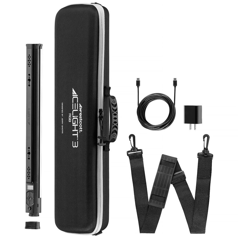 Westcott Ice Light 3 RGB LED Tube Light (1.5', AC Power Kit)