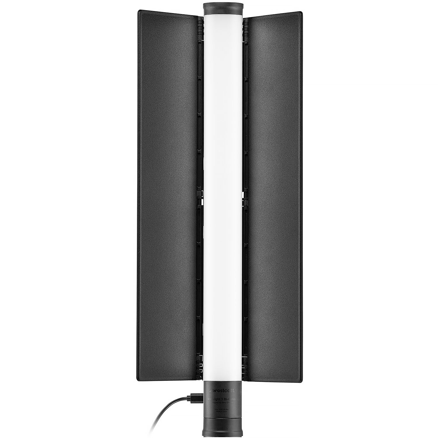 Westcott Lumière de glace 3 Lumière à tube à LED bi-couleur (1,5 ', kit de poignée de batterie et de bar)