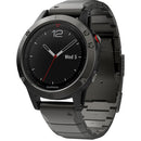 Garmin fenix 5 Sapphire Edition Multi-Sport Training GPS Watch (Slate Gray, Metal Band)