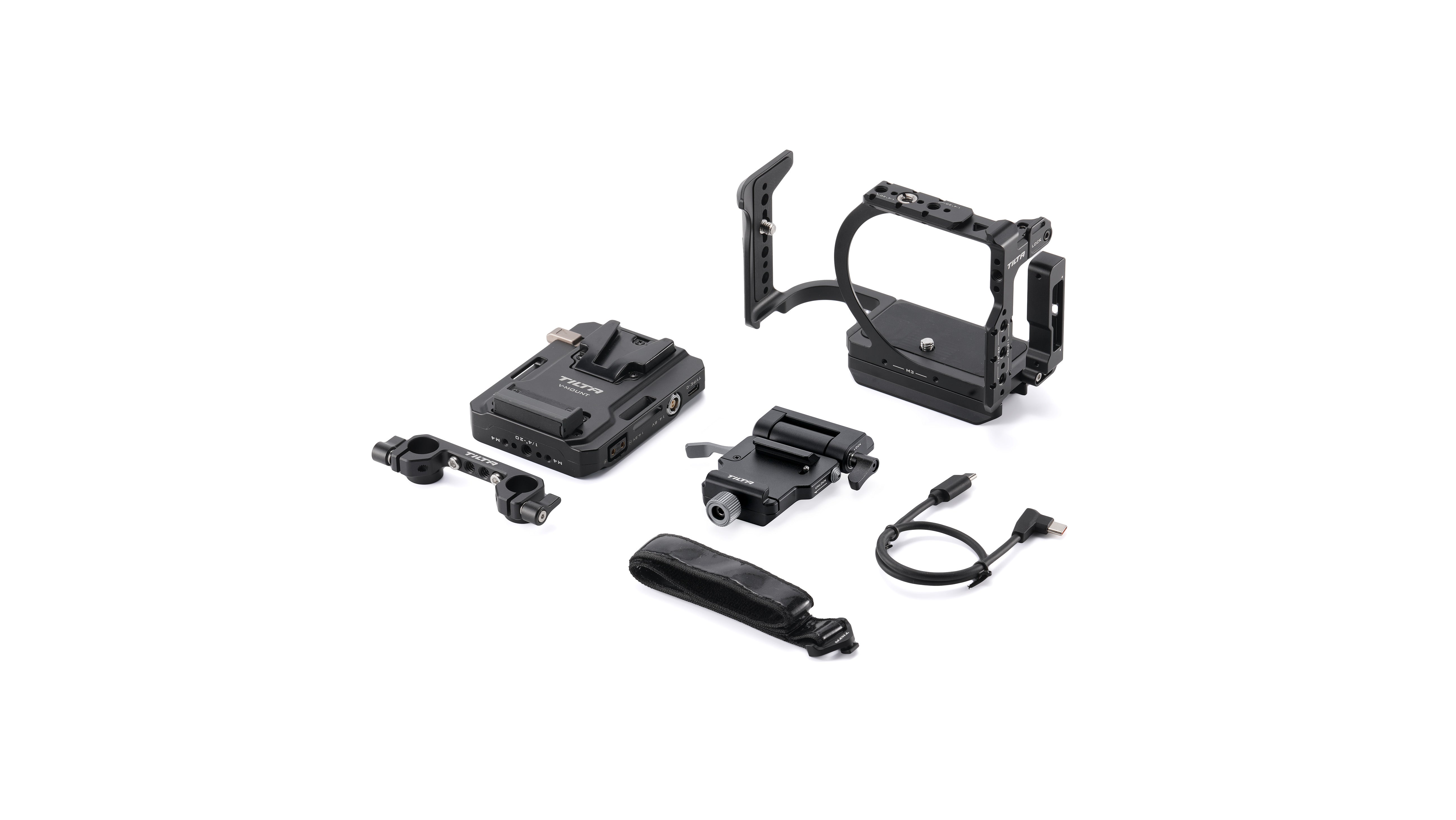 Tilta Camera Cage for Canon R6 V Power Kit - Black