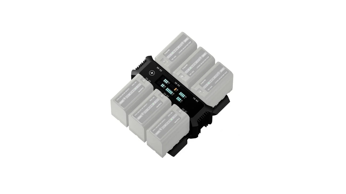 Tilta Foldable Charging Station for L-Series/NP-F (6 Channel) - Black