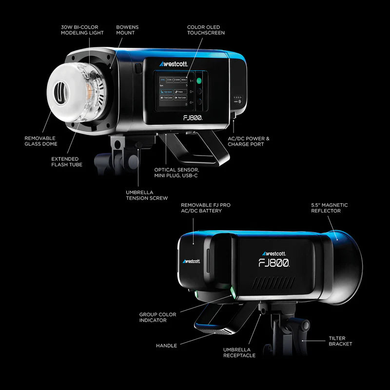 Westcott FJ400 II 400Ws Touchscreen Strobe with FJ Pro AC/DC Battery